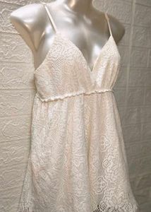 🎊🥳Buy One Get 1 Free🥳🎊White Lace Romper Dress