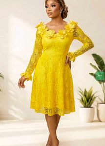 Yellow Lace Dress
