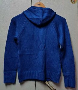 Westside Blue Knitted Hoodie