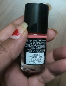 Oriflame Nail Polish Peach Pink