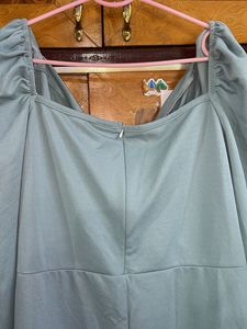 ILLI london Pista Blue Bodycon Midi Dress