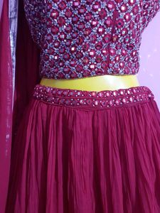 amazing mirror  work lehenga