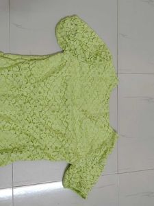 Lime Green Lace Dress