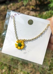 Plucked Daisy Charm Necklace