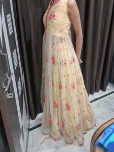Elegant Embroidered Ethnic Gown