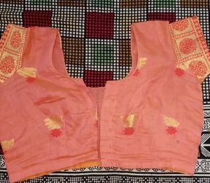 Peach Banarasi Saree