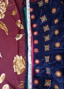 Navy Blue Embroidered Lehenga