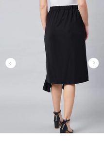 Chic Black Asymmetric Skirt