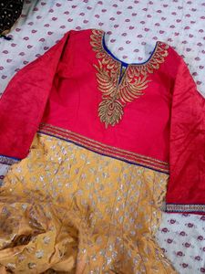 Elegant Ethnic Haldi Gown