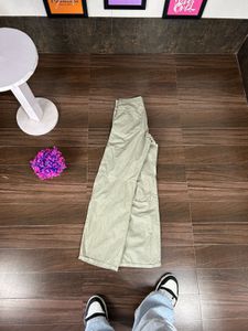 Diesel Pista Green Wide Leg Utility Pants