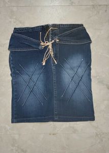 Denim Mini Skirt