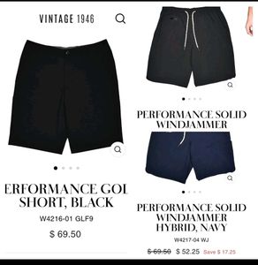 Price Drop_Dry Fit Golf Shorts_Vintage 1946