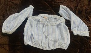 Striped Off-Shoulder Top