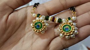 Peacock Pearl Mangalsutra Set