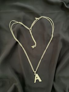 Initial A Silver Necklace