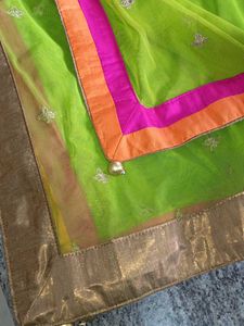 Green Embroidered Dupatta
