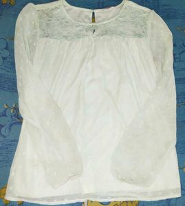 Solid Mint Green Relaxed Fit Top From Pantaloons
