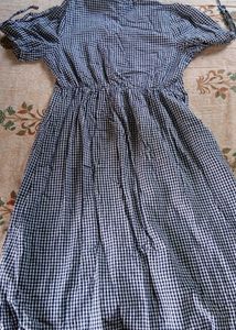 Gingham Button-Down Dress