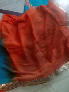 Dark Firozi Colour With Heavy Dupatta Unstitched