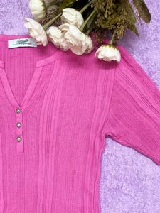 Pink Stretchable Top