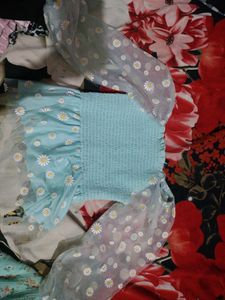 Blue Crop Top