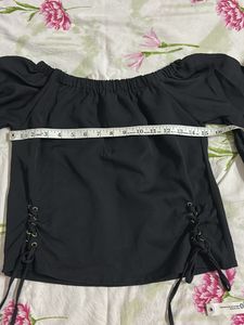 Bell Sleeve Crop Top