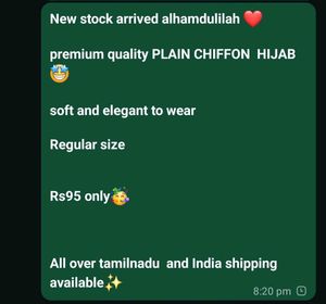 Premium Quality PLAIN CHIFFON HIJAB