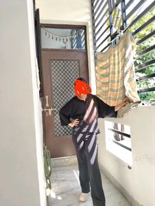 Black Hoodie Top