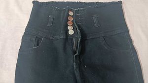 High Waisted Black Jeans