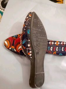 Ethnic Print Flats