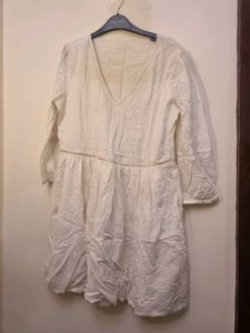 Cute White Cutout Dress