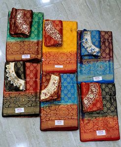 Elegant Yellow &amp; Red Saree