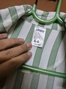 Striped Short Sleeve Top