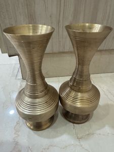 Brass Flower Vases (Set of 2)