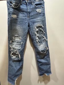 American Eagle High-Waisted Straight-Leg Jeans