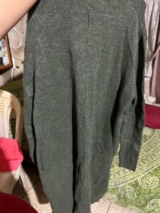 Forest Green Cardigan From Darjeeling