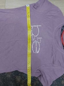 Babe Round Neck Casual T-shirt.