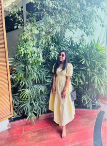 Yellow Korean Maxi Dress