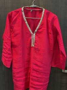 Pink Short Kurti