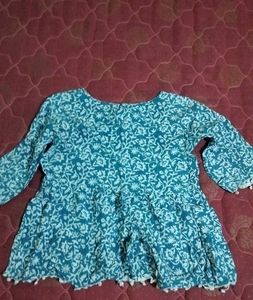 Floral Print Girls Top