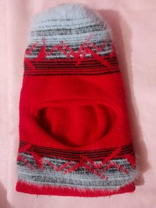 Red Patterned Balaclava