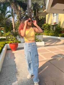 Yellow Crop Top