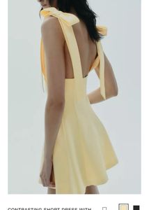 Zara Yellow Mini Dress