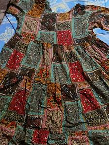 Patchwork Print Dress