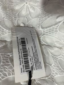 White Lace Puff Sleeve Dress