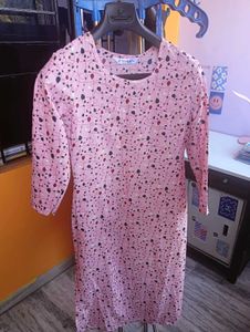 Light Pink Long Kurti – Size M