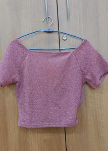 Glittery Crop Top