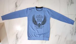 Blue Graphic Print T-Shirt