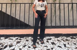 Graphic Print Cropped Tee