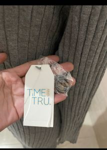 New with tag Ribbed Button-Down Midi Dress